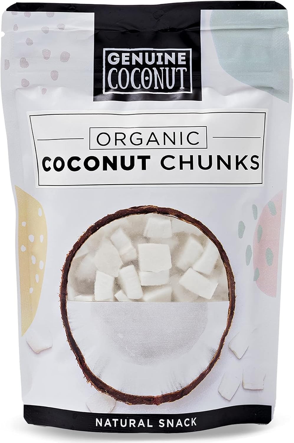 Genuine Coconut Organic Coconut Chunks 5 x 100g Amazon.co.uk Grocery