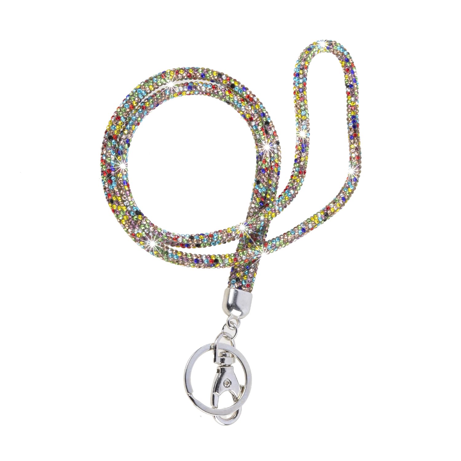 Bling Lanyards 12-Pack Crystal Lanyards With Rhinestones - Bling ID Badge  Holders For Women Stretchy Lanyard, image size:1500x1500