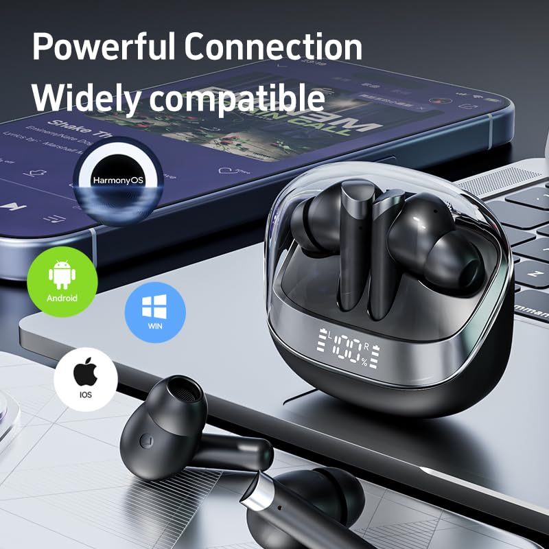 Image of Language Translator Earbuds, 3-in-1 AI Translation Earbuds Real-time Language Translating Earphones with 144-language & Accents, Two-Way TWS Earbuds Long Battery Life for Travel and Learning - Black