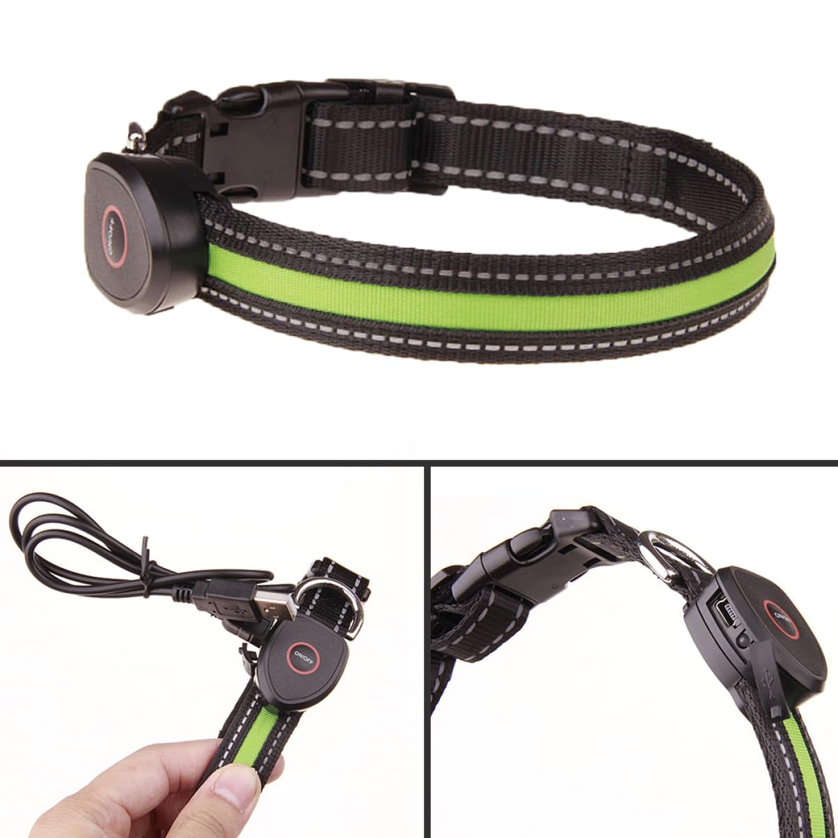 Mipcase 2 Uds Collar Para Mascotas Cono Collar LED Circular Perro Iluminado De Perro Intermitente Para Mascotas Iluminado LED Para Mascotas
