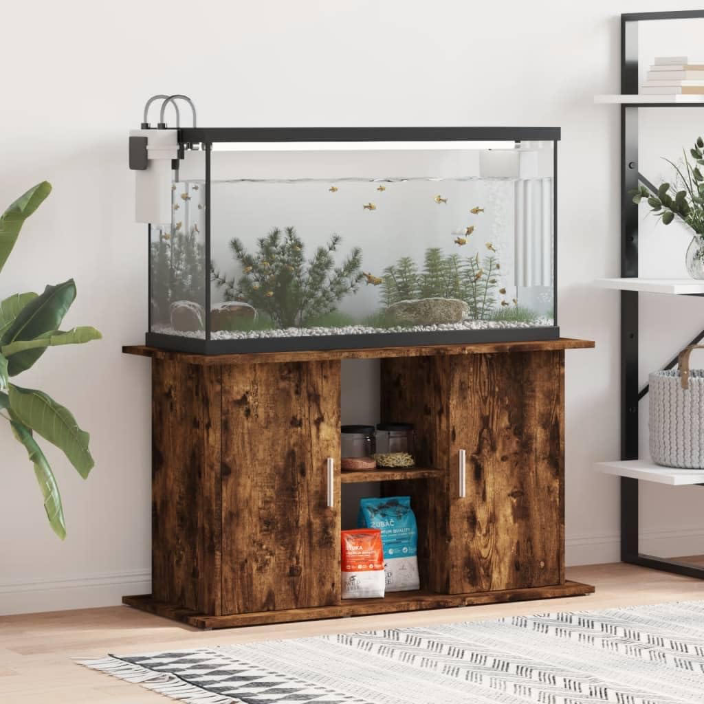 Generico Supporto Acquario 101x41x58 cm in Legno Multistrato Rovere Fumo,Marrone,27.82kg,833612