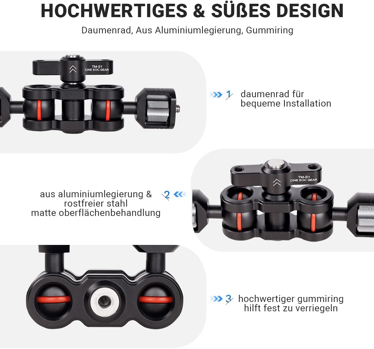 Lоwеѕt Prісе MOSHUSO Articulating Magic Arm Field Monitor Mount Bracket, Double Ball Head 360 Degree Rotation, for Camera Cage Rig Kit Handle Plate, for Monitor Lights Recorders Microphone Audio Viewfinders Suреr Chеар 🛒 MOSHUSO Articulating Magic Arm Field Monitor Mount Bracket, Double Ball Head 360 Degree Rotation, for Camera Cage Rig Kit Handle Plate, for Monitor Lights Recorders Microphone Audio Viewfinders