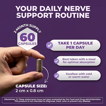 Vitalyra Nerve Support - Alpha Lipoic Acid, Magnesium & CoQ10, Vegan