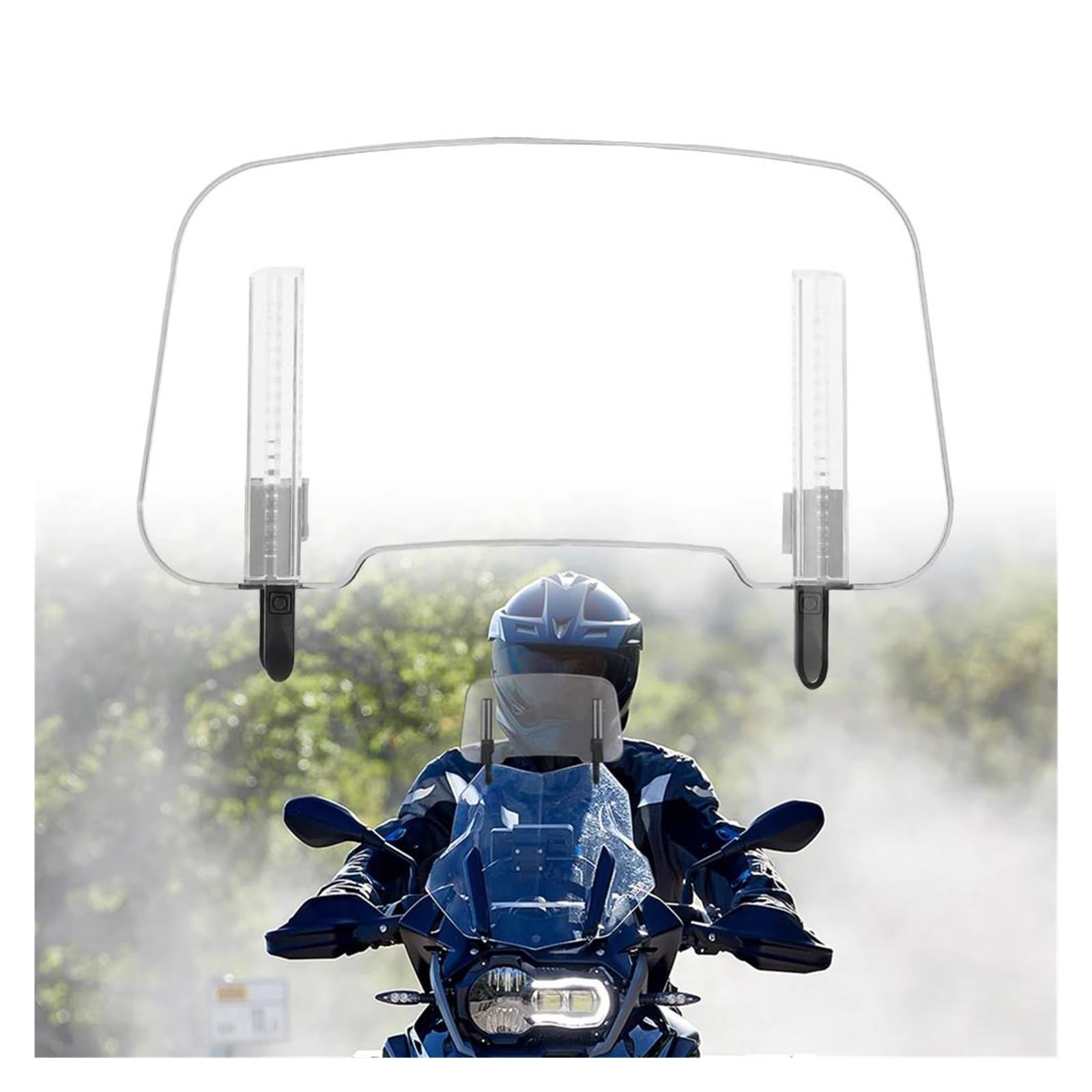 Spoilerscheibe Passend für BMW R1250GS R1200GS Erhöhen Verlängerung Windschutzscheibe Motorrad Deflektor Einstellbar Luftabweiser