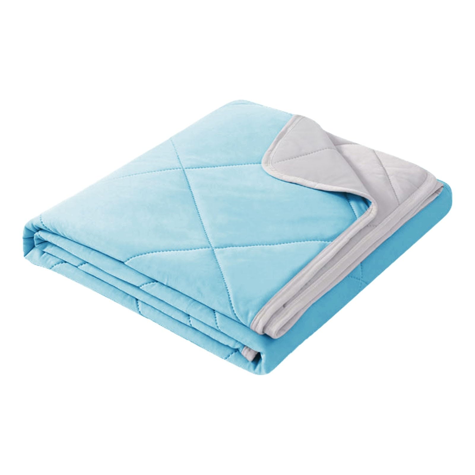 Ice Cooling Blanket for Night Sweats UK Summer Cooling Blankets King Size Double Bed Adult Single Skin Friendly Plain for Bed Blanket Cooler Quilt for Hot Sleepers Sweats All-Season Lightweight Throws