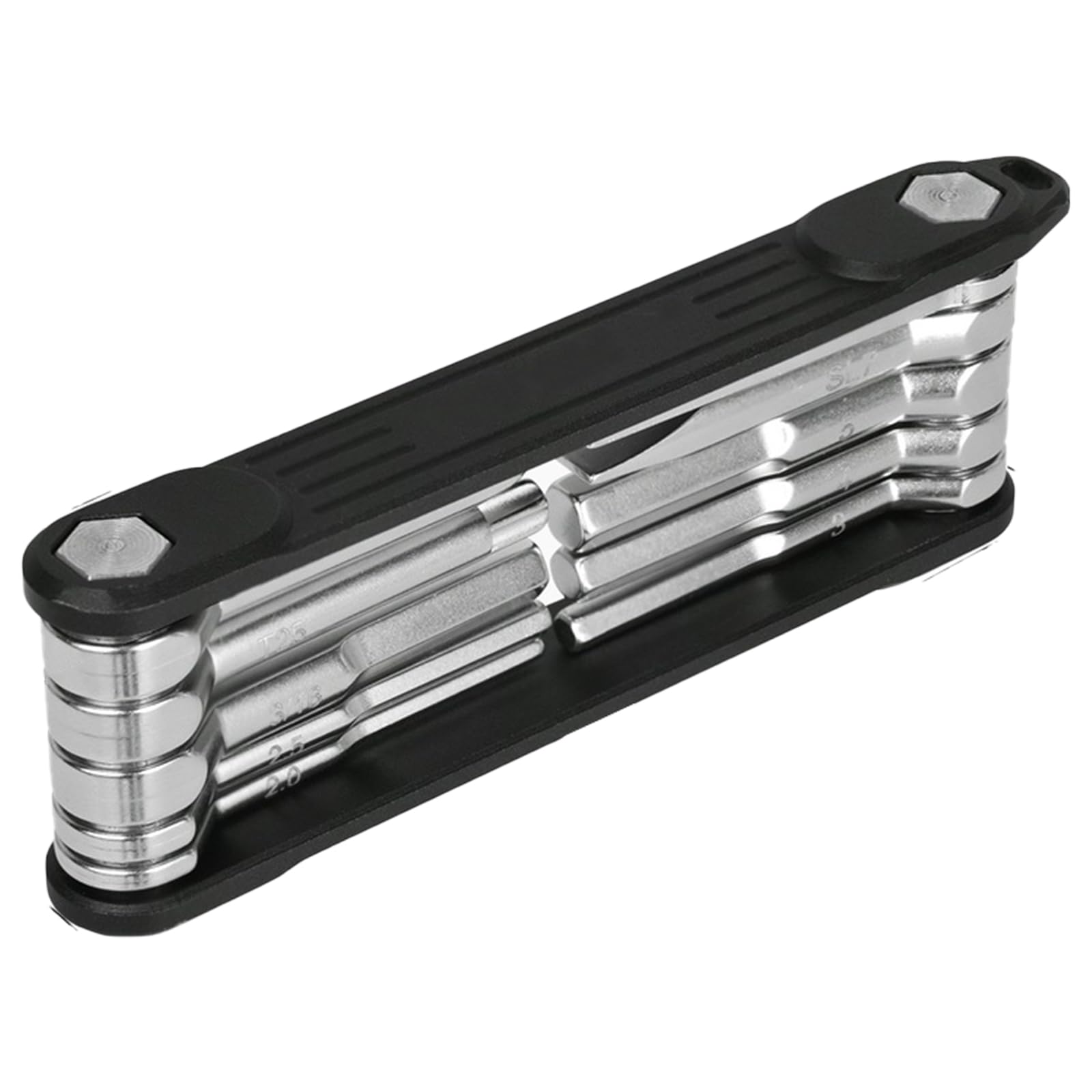 Msioytog 10 In 1 Portable Folding Hexagon Wrench Set Multitool Hexagon Wrench With Keychain 6 4 Screwdriver For Photographic Folding Set