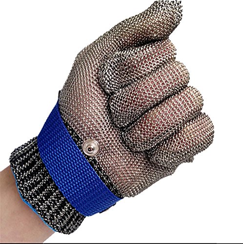 Preisvergleich Produktbild DAN chnittschutzhandschuhe Schnittfeste Handschuhe Schnittfeste Handschuhe Kettenhandschuhe aus 100% Edelstahl-Metal Mesh Metzgerhandschuh