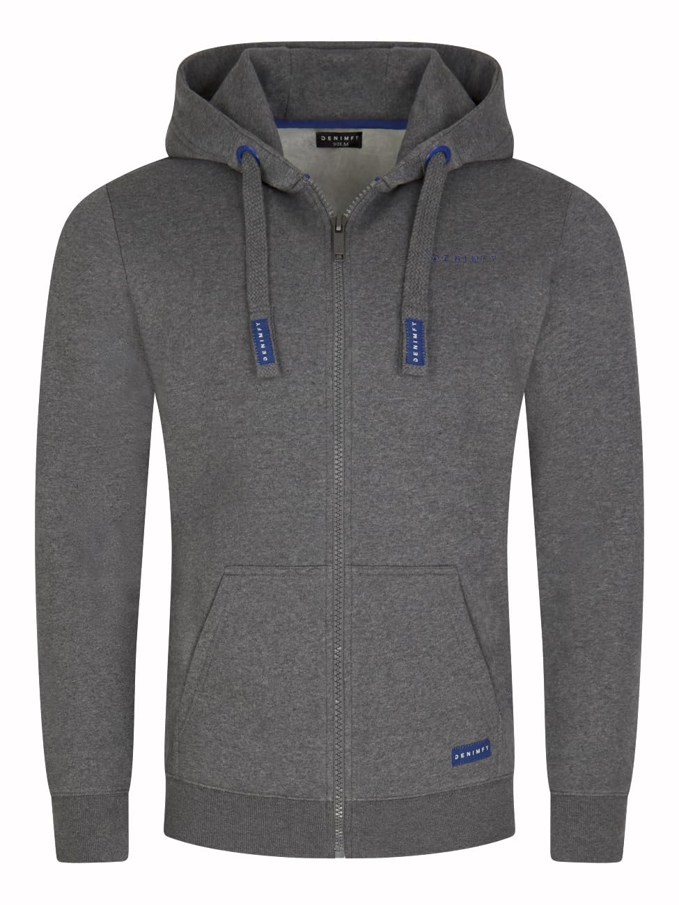 DENIMFY Sweatjacke Herren mit Kapuze Reißverschluss Regular Fit DFLeo Kapuzenjacke