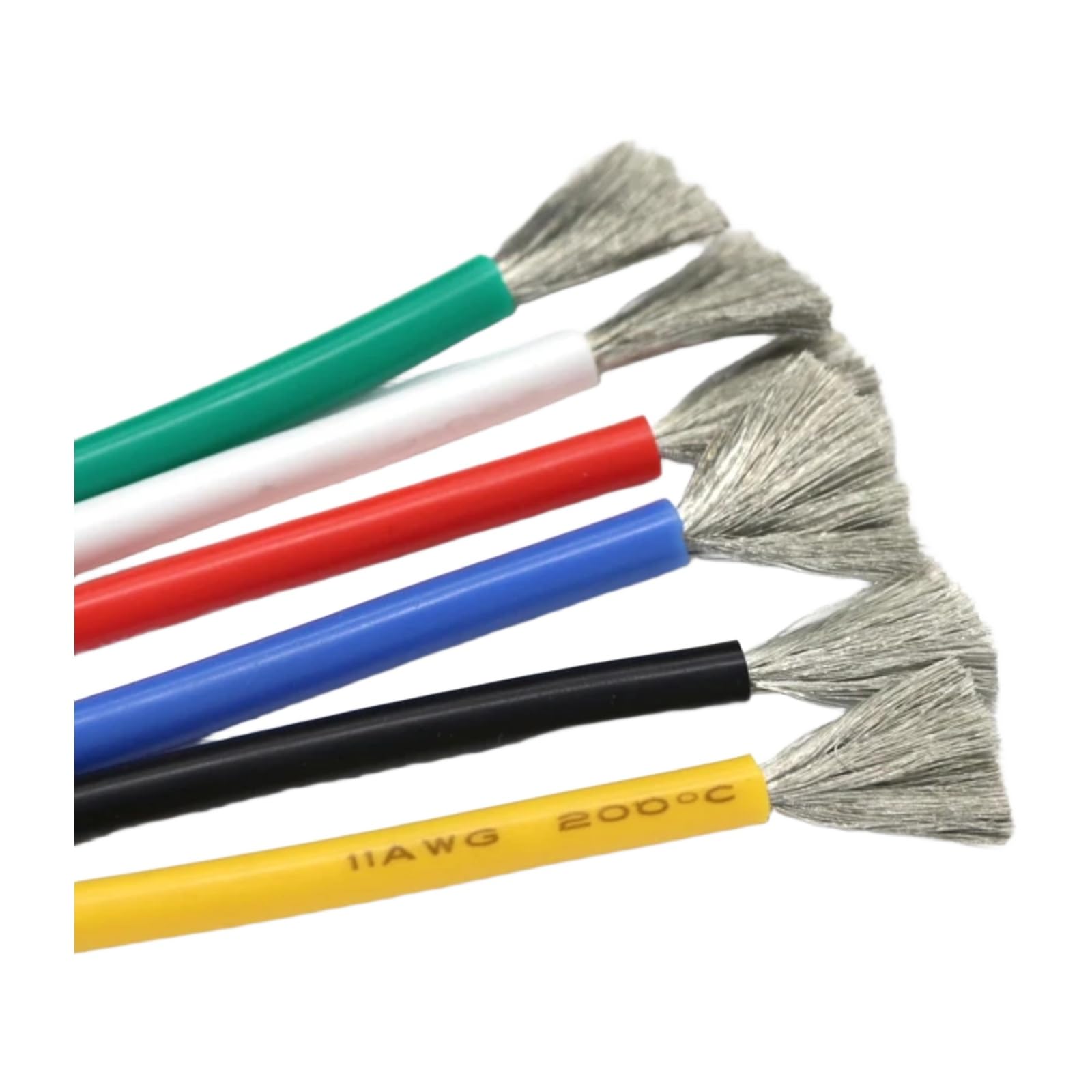 1 M/5 M resistente al calor 30 28 26 24 22 20 18 16 15 14 12 10 8 AWG ultra suave silicona cable flexible copper (naranja; 1 metro; 10 AWG)