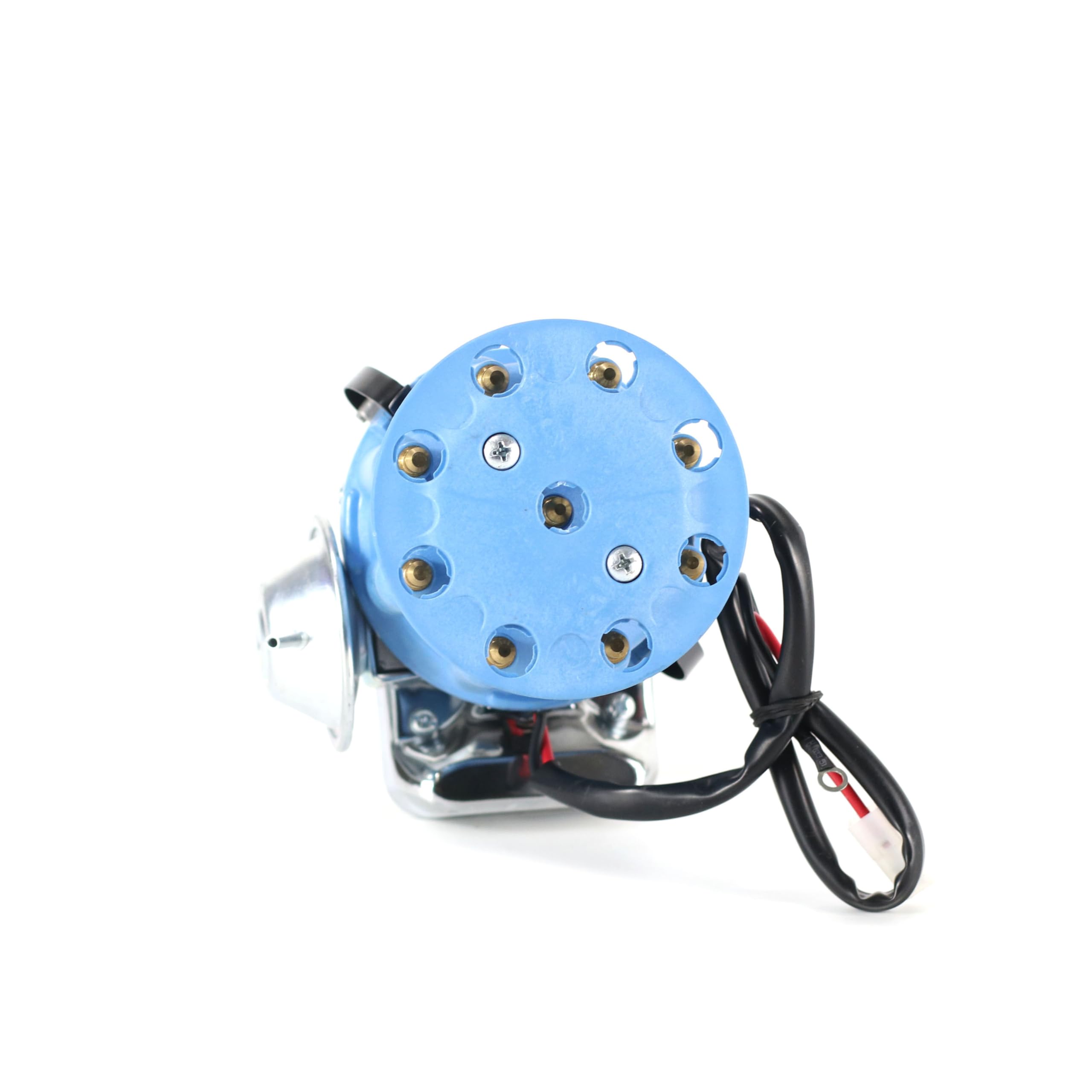 Distribuidor de encendido color azul. Compatible con Ford V8 bloque pequeño tapa pequeña (221-260-289-302) Tapa de distribuidor eléctrico