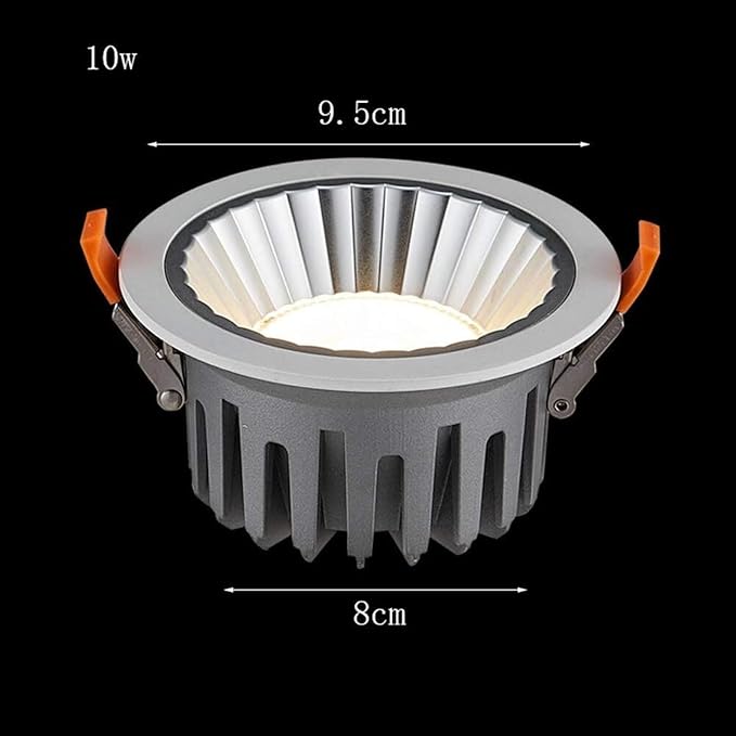 WWFAN WDX- Stevige energiebesparende LED anti-glare embedded downlight spotlight ultra heldere aluminium ronde inbouw plafondverlichting lamp schijnwerper (Color : White Light, Size : 30w) photo 3