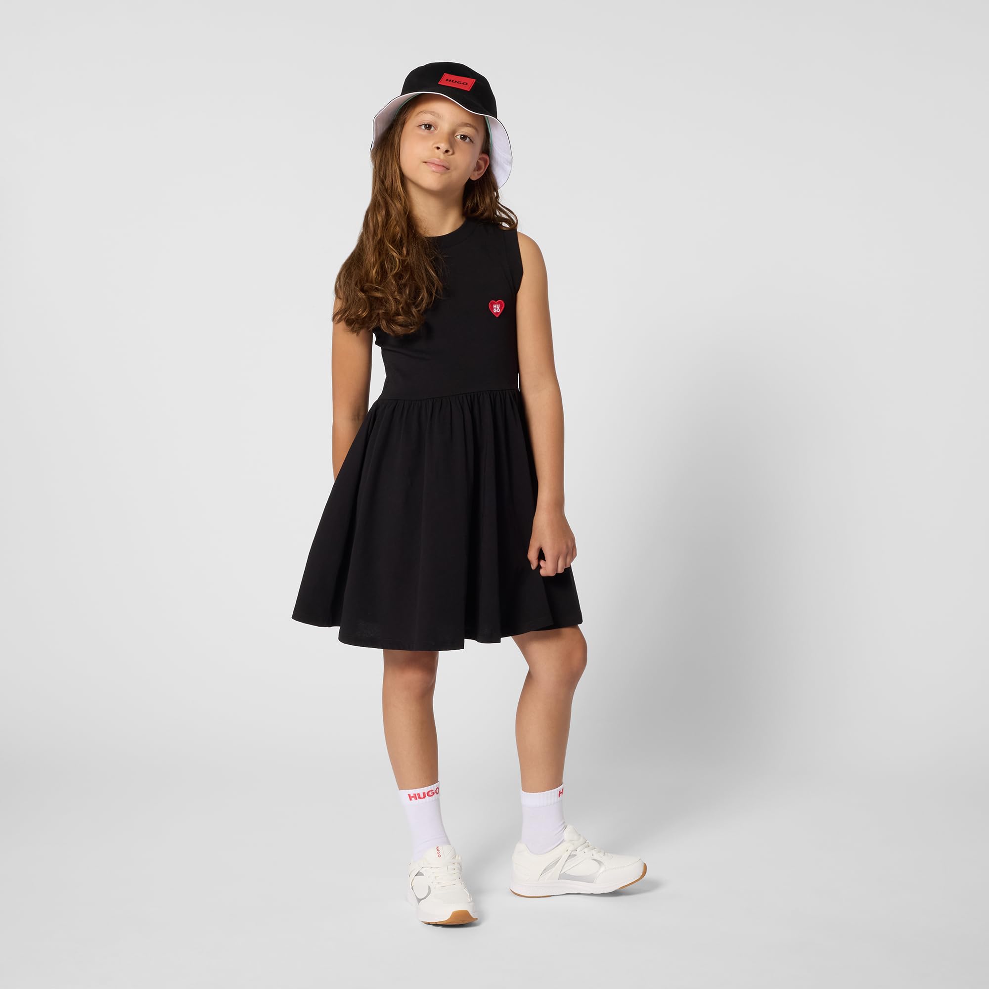 Hugo Kleid für Mädchen, Schwarz, 10 Jahre