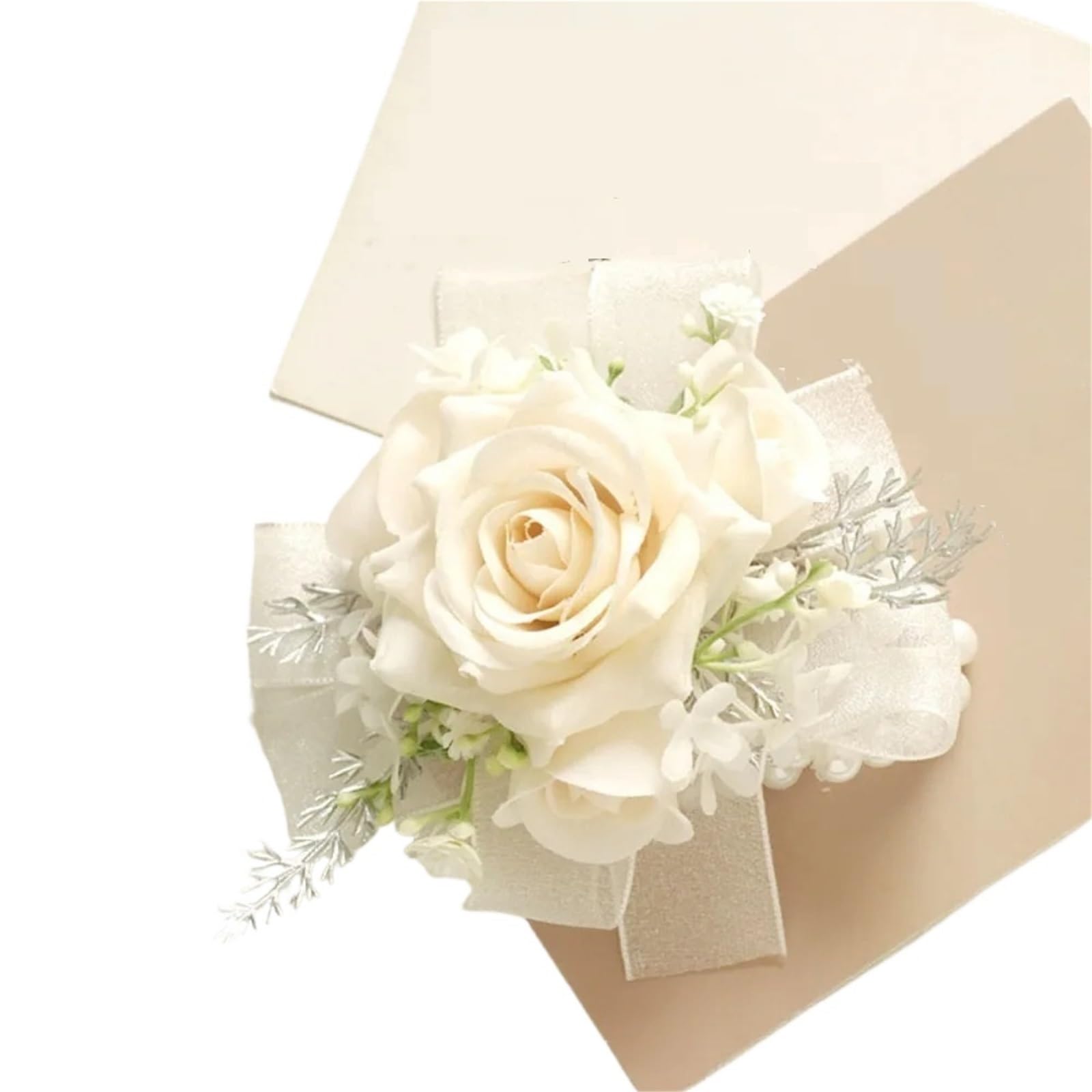 GHHZML Boutonniere Artificial Flower Corsages Things for Wedding The Bride Corsage Party Prom for Ceremony Boutonniere on Hand