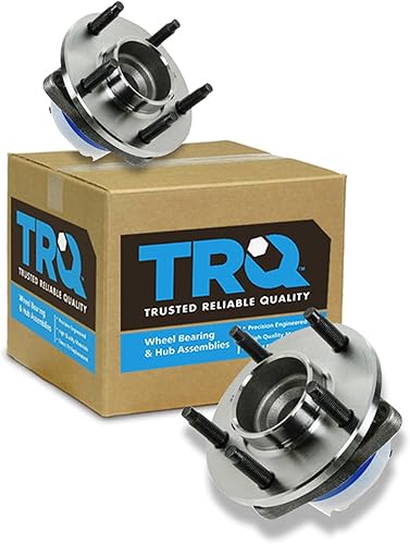 Vista 100 de TRQ Juego de Rodamientos de Rueda y Cubierta de Llanta Trasera para Conductor y Pasajero 2 Piezas Compatible con Infiniti G35 2003-2006 2007 G35