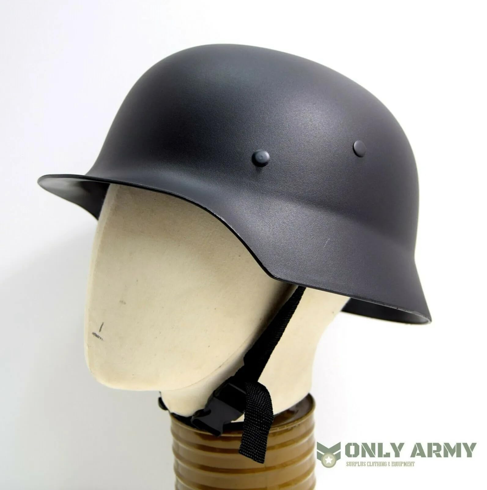 Army WW2 - Casco de plástico M40 M42, negro, estilo paracaidista de la Segunda Guerra Mundial, 50 cm