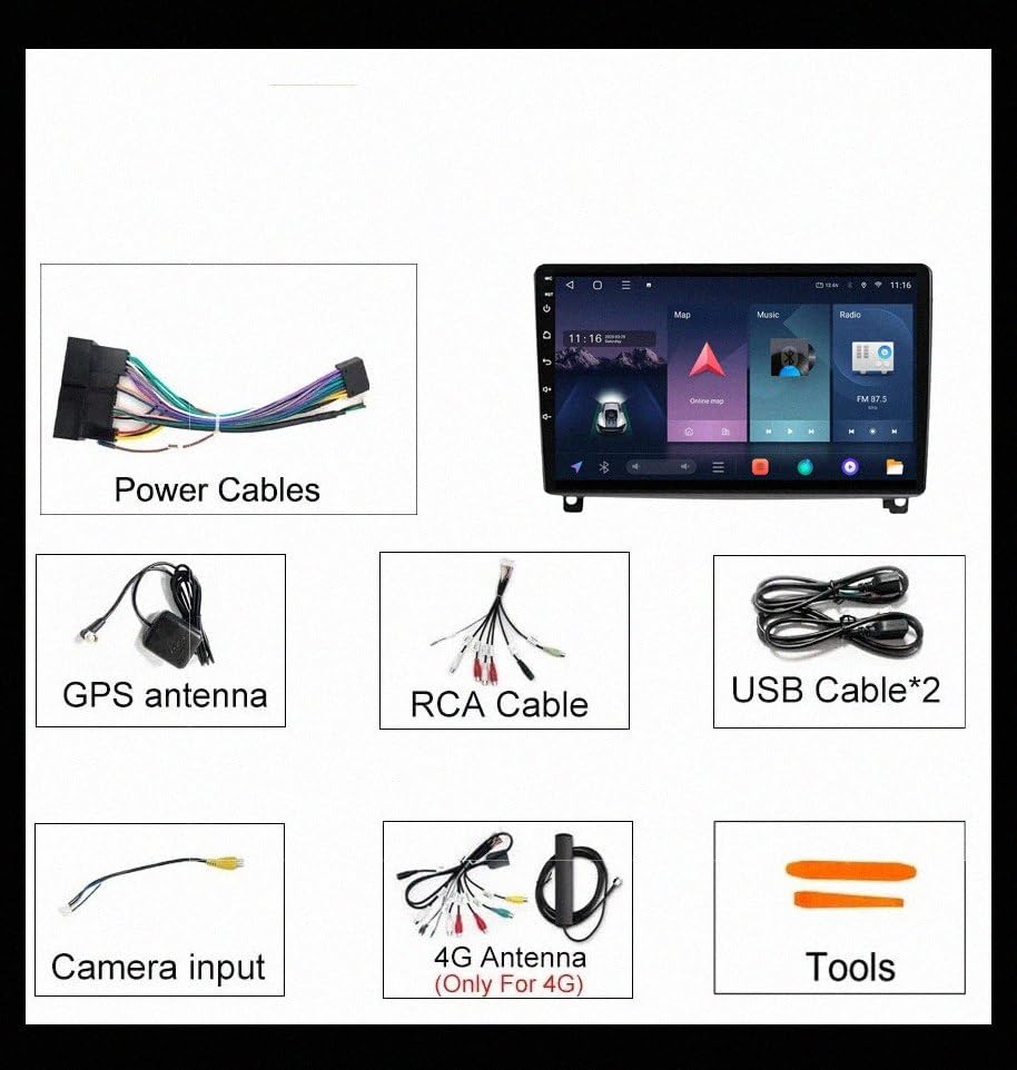 Navegación de video autoradio táctil para Peugeot 407 2004-2011 con Bluetooth manos libres 5