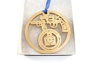Unique Christmas Ornament: Shooting Range 9mm and Revolver Christmas Tree Decoration