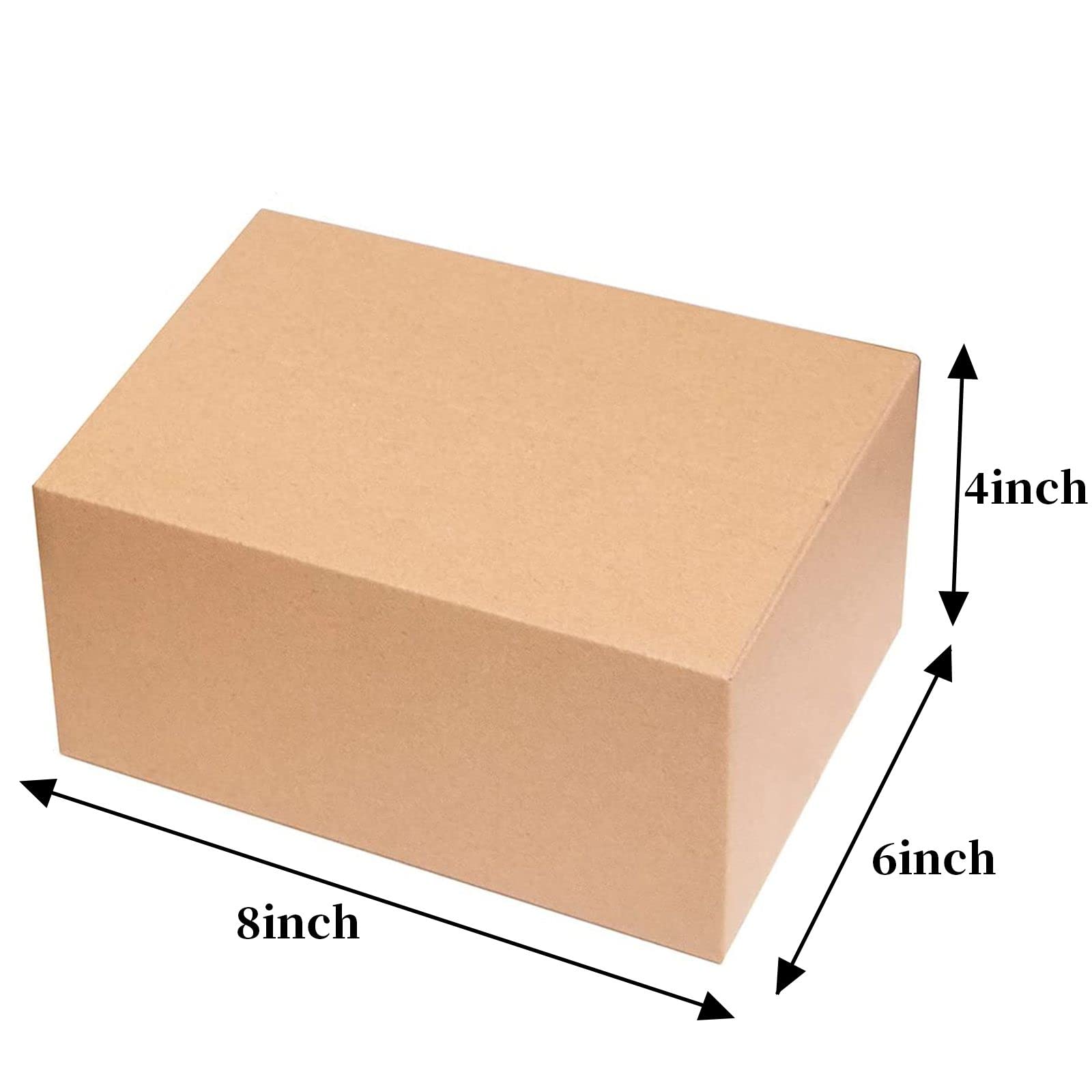 Scatole per spedizioni piccole, 20 x 15 x 10 cm, robuste, facili da sigillare, in cartone ondulato, perfette per le esigenze delle piccole imprese (26 pezzi, marrone)