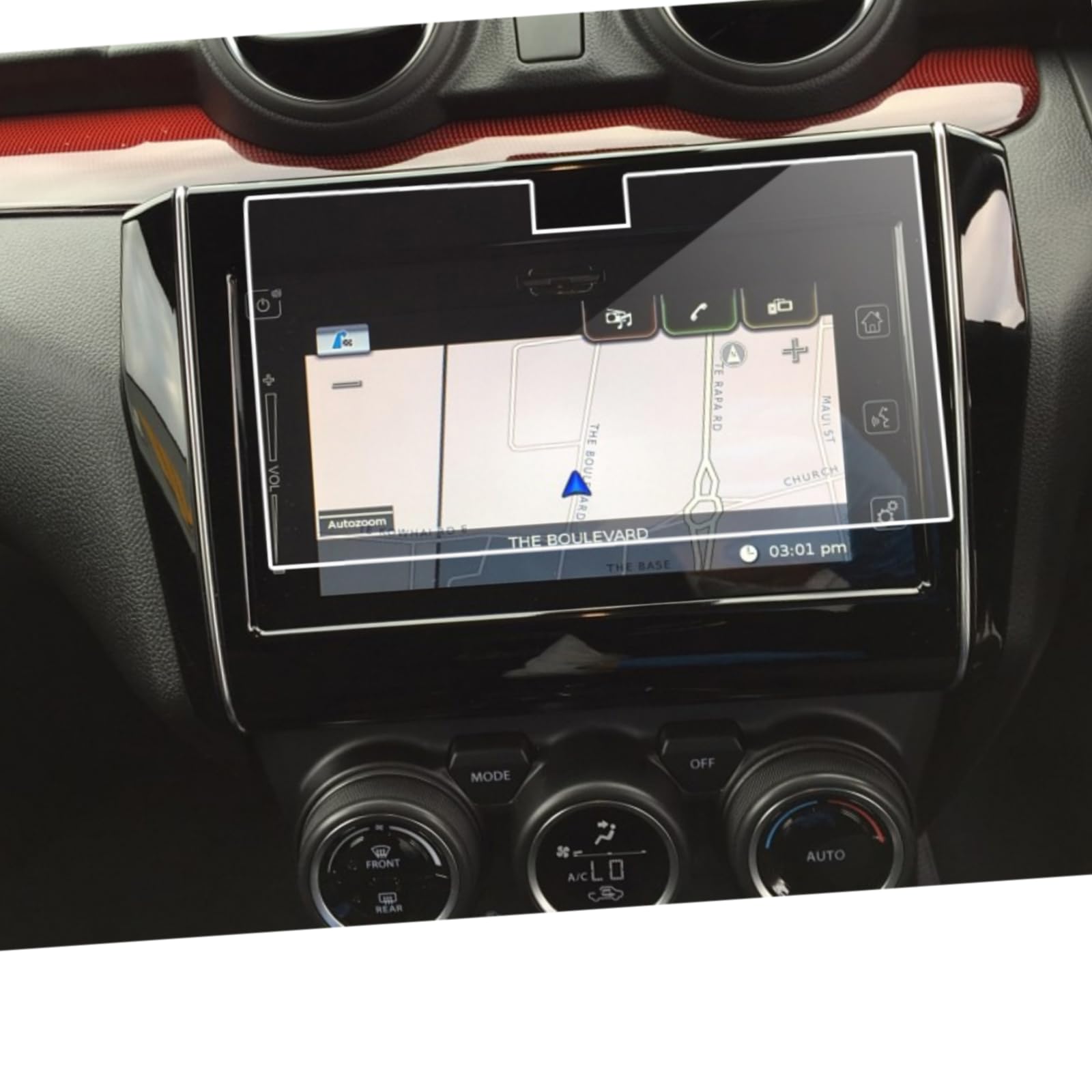 Vidrio templado Suzuki Swift soluciona pantalla rayada de radio coche y protector GPS 7