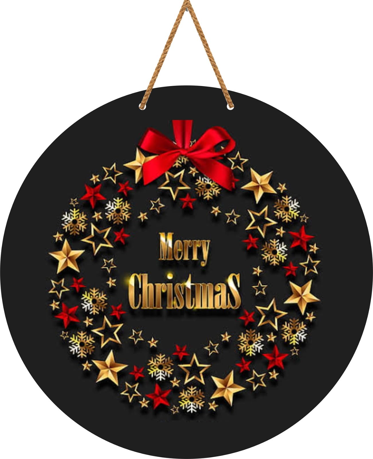 Webelkart " Merry Christmas Printed Wall Hanging/Door Hanging For Home And Christmas Decorations Items- New Year Gift Items (10 inches) (Design-5)