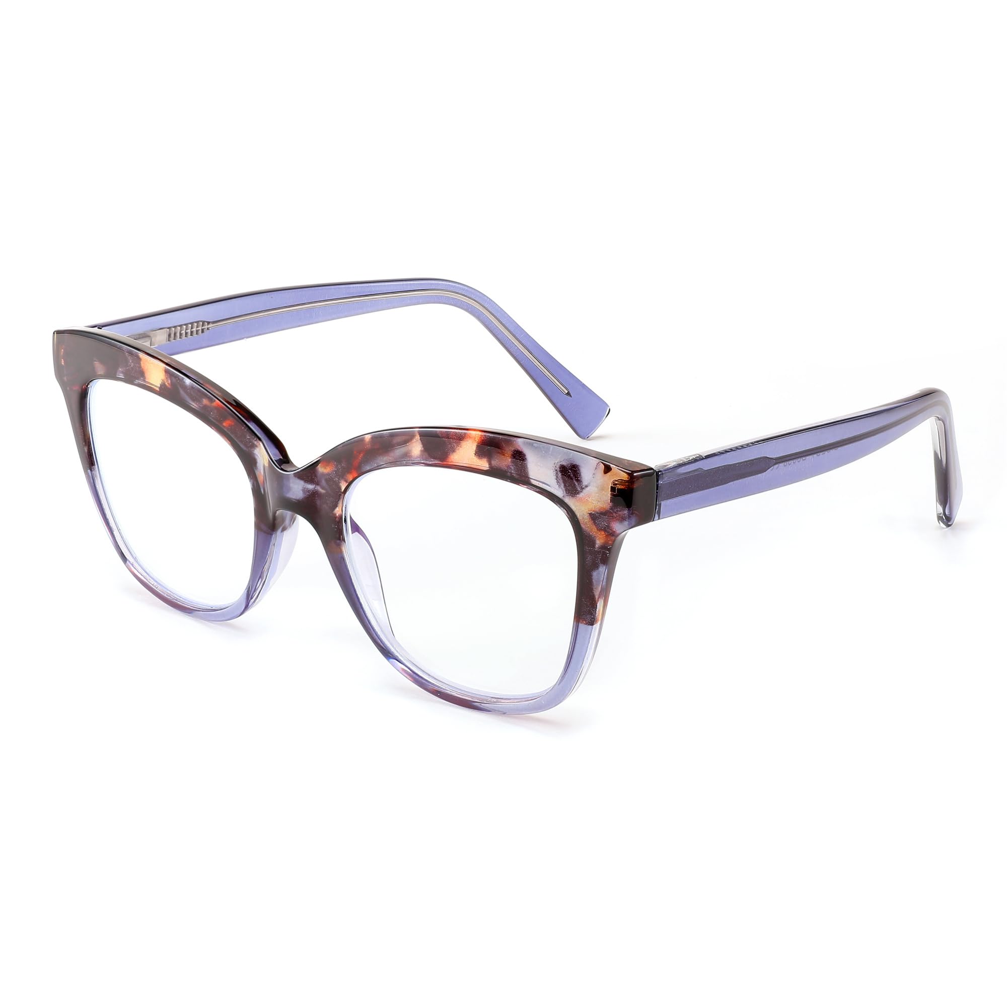 FEISEDY Retro Square Reading Glasses Anti Glare Digital Blue Light Blocking Eyestrain for Women Reader B0058