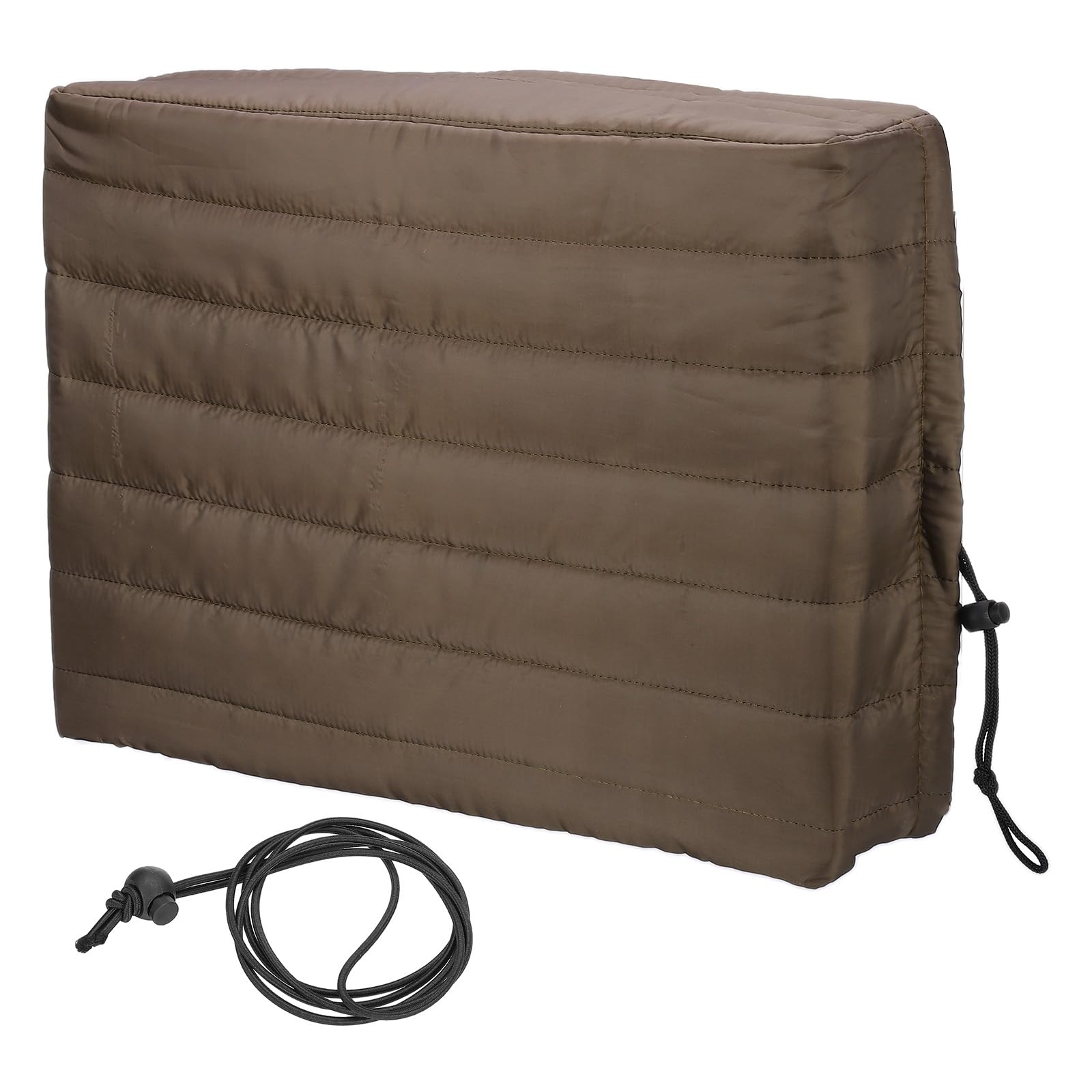 PATIKIL Indoor Air Conditioner Cover, 17x13x3 Window AC Unit Cover Double Insulation with Elastic Drawstring for Wall Window Unit Brown