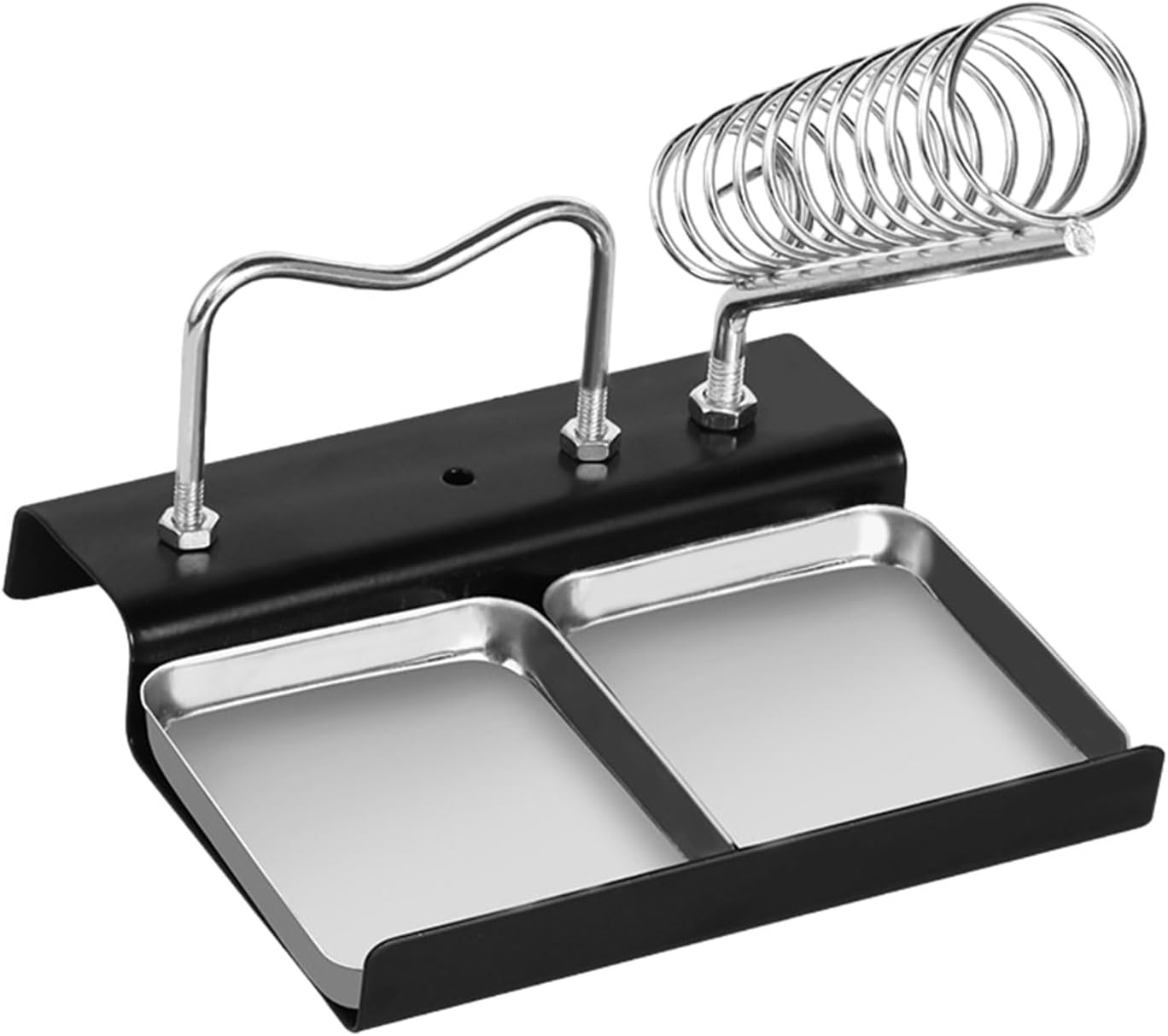 Stable And Metal Soldering Iron Stand Double Soldering Iron Holder For Circuit Board Maintenance And Repair