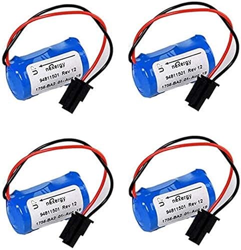 Paquete de 4 baterías de repuesto PLC 3.0V 1200mAh para Allen Bradley 1756-BA2 BR23A-AB 1745-B1-4 baterías