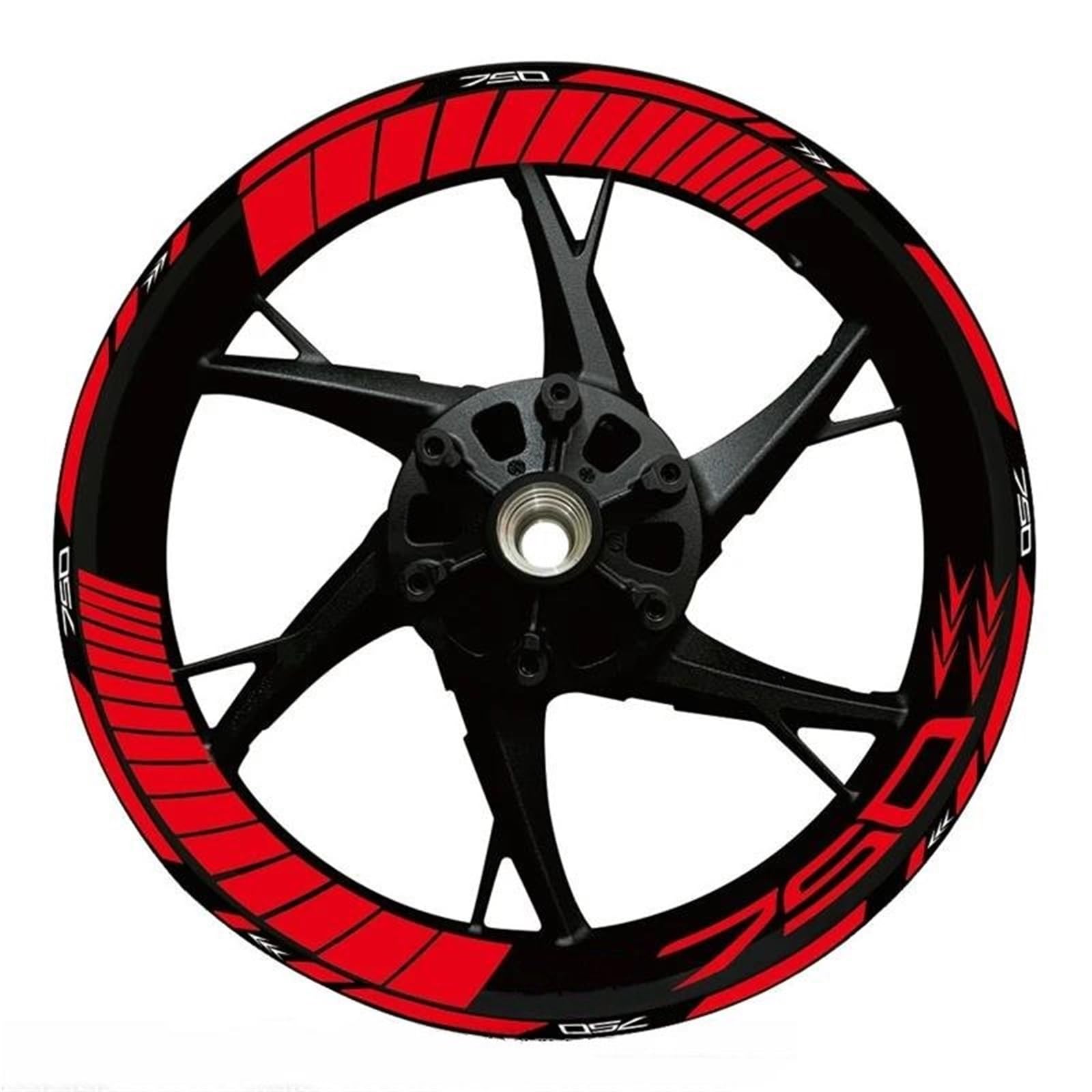 Motorrad-Radnabenaufkleber Reflektierender Felgenaufkleber Für Motorradfelgen Für Kawasaki Z750 Z 750, Radnabenaufkleber, Felgenaufkleber Felgenrandaufkleber(Farbe 8)