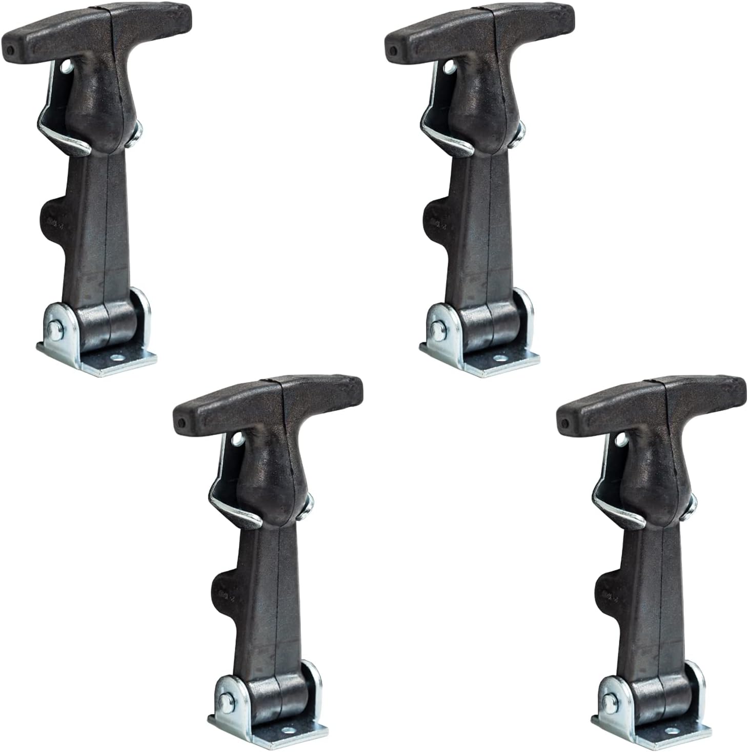 Buyers Products Wj201U4 4-7/8 Inch Easy Grip Rubber Hood Catch with U-Bracket, 4 Pack
