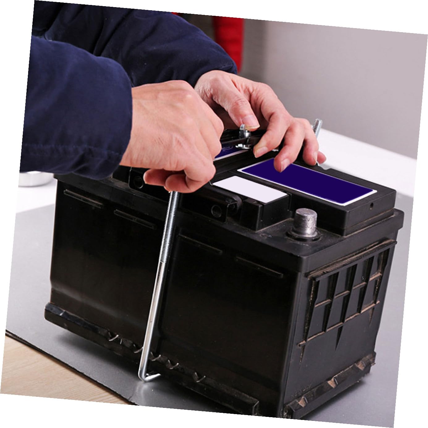 Support De Fixation Batterie Voiture Support De Stockage Batterie Voiture De