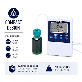 Traceable Digital Thermometers with Calibration (Bottle Probe)