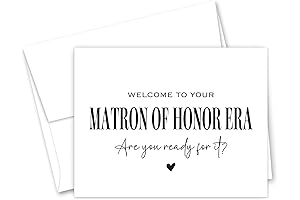Bridesmaid Era - Will You Be My Matron of Honor Card -...