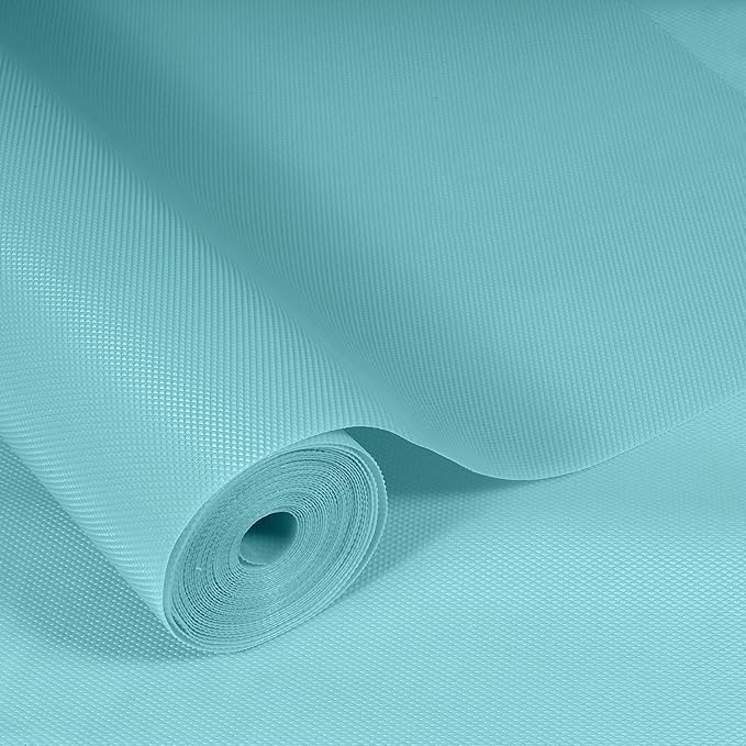 KayJen (30 cm X 3 m) EVA Useful and Multipurpose Anti Slip Mat/Sheet for Fridge, Kitchen, Drawer, Shelf Liner, Light Blue,EVA