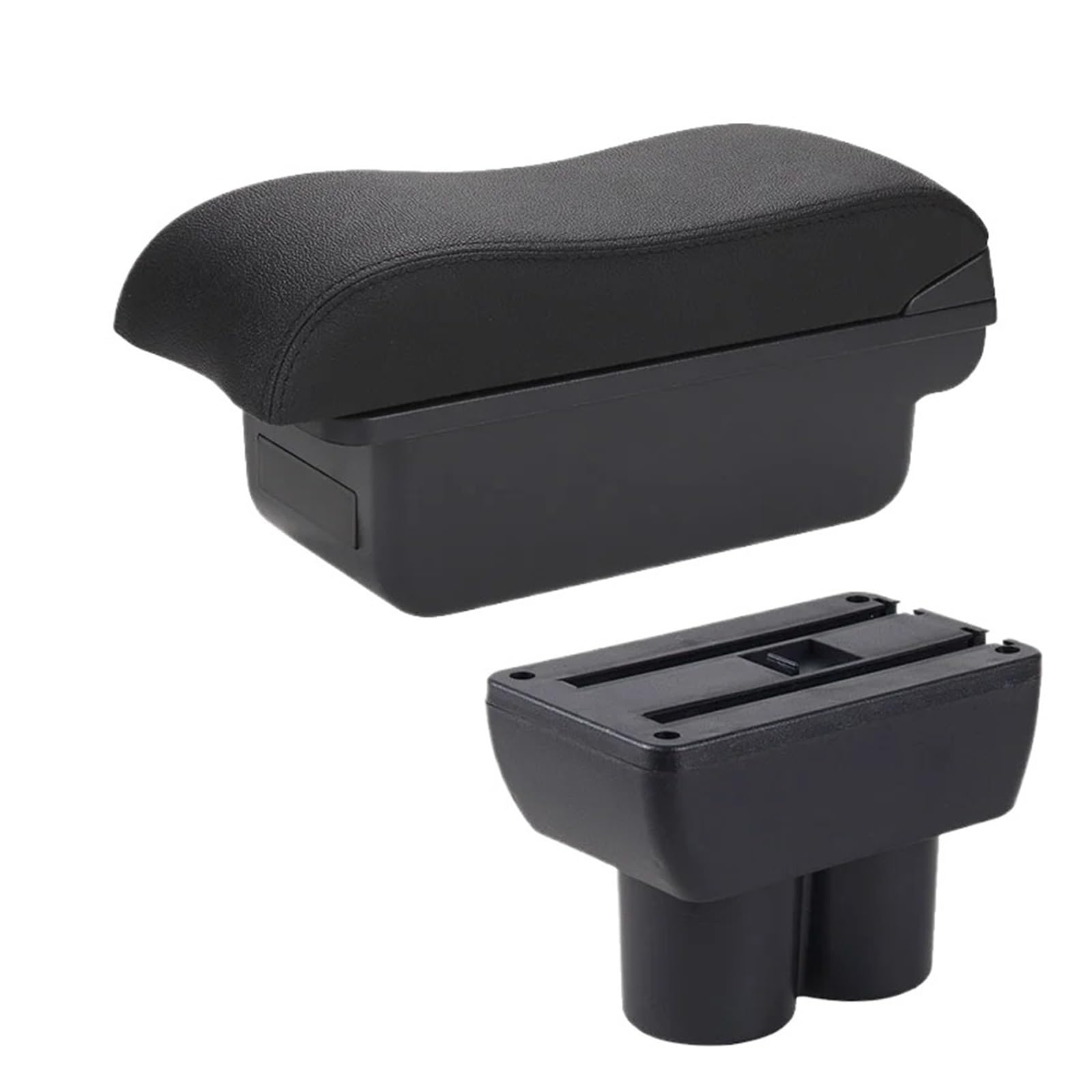 Umdjju C2 Black Line No Usb For Suzuki For Jimny Jb23 Jb43 1999-2017 Retrofit Parts Storage Box Interior Details Car Accessorie Car Centre Console Armrest Box(C2 Black Line No Usb)