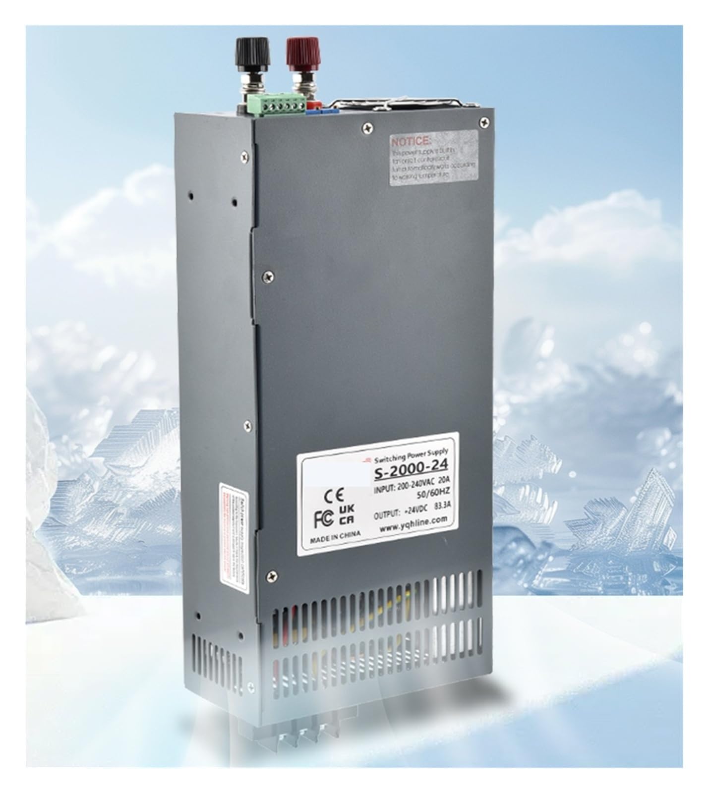 Fuente de alimentación conmutada regulada 1/1.2/1.5/2KW 0-12V a 300V