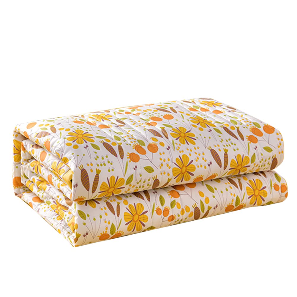 Surwin Pink Plaid Quilted Bedspread, Washed Cotton Fabric Coverlets Quilt, Elegant Printed Single Double King Size Lightweight Easy Care Sofa Throws Blanket Patchwork Bed Sheet (,200X230cm)