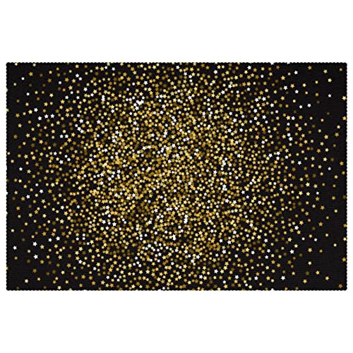 Set de table confettis étoilés antidérapant de qualité supérieure pour table moderne - 2