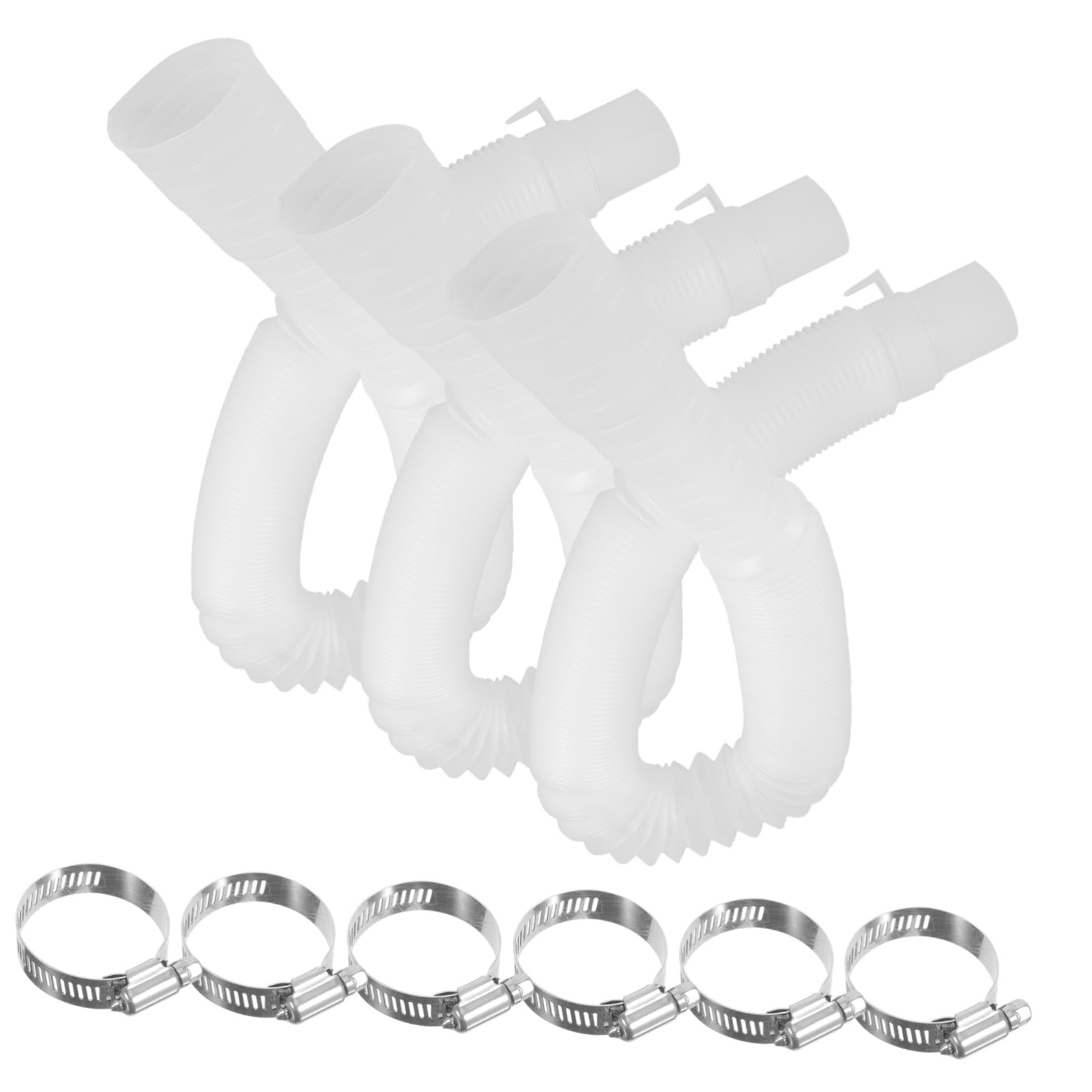 FONDOTIN Swimming Pool Pump Hose Replacement 3 Sets Pool High Strength Flexible Leakproof