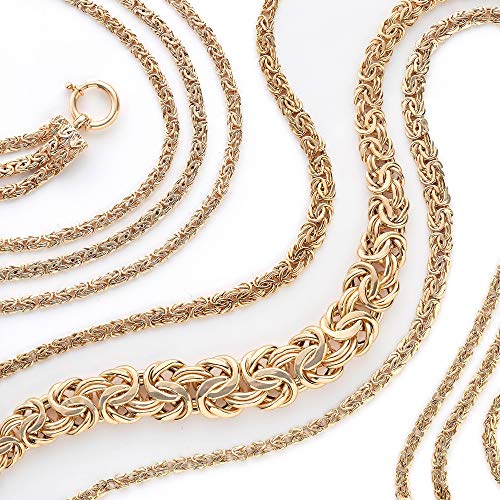 Ross-Simons 14kt Yellow Gold Graduated Byzantine Necklace4