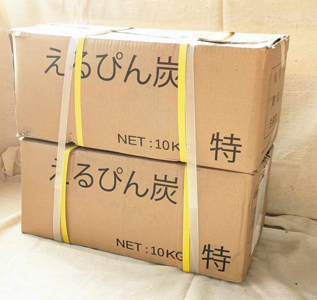 Amazon.co.jp: おがくず練炭備長炭/20kg(44ポンド)/10kg箱*2