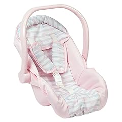 Adora up to 20 Inch Baby Doll Car Seat Carrier Pink Handle Converts to Rocker Lightweight Machine Washable Cover Toy Baby Doll Car Seat Accessory - Classic Pastel