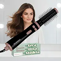 Escova Rotativa Della ECR 01 Bivolt Seletivo 1100/1200W Íons Tourmaline Cerâmica 2 Velocidades Giro Duplo