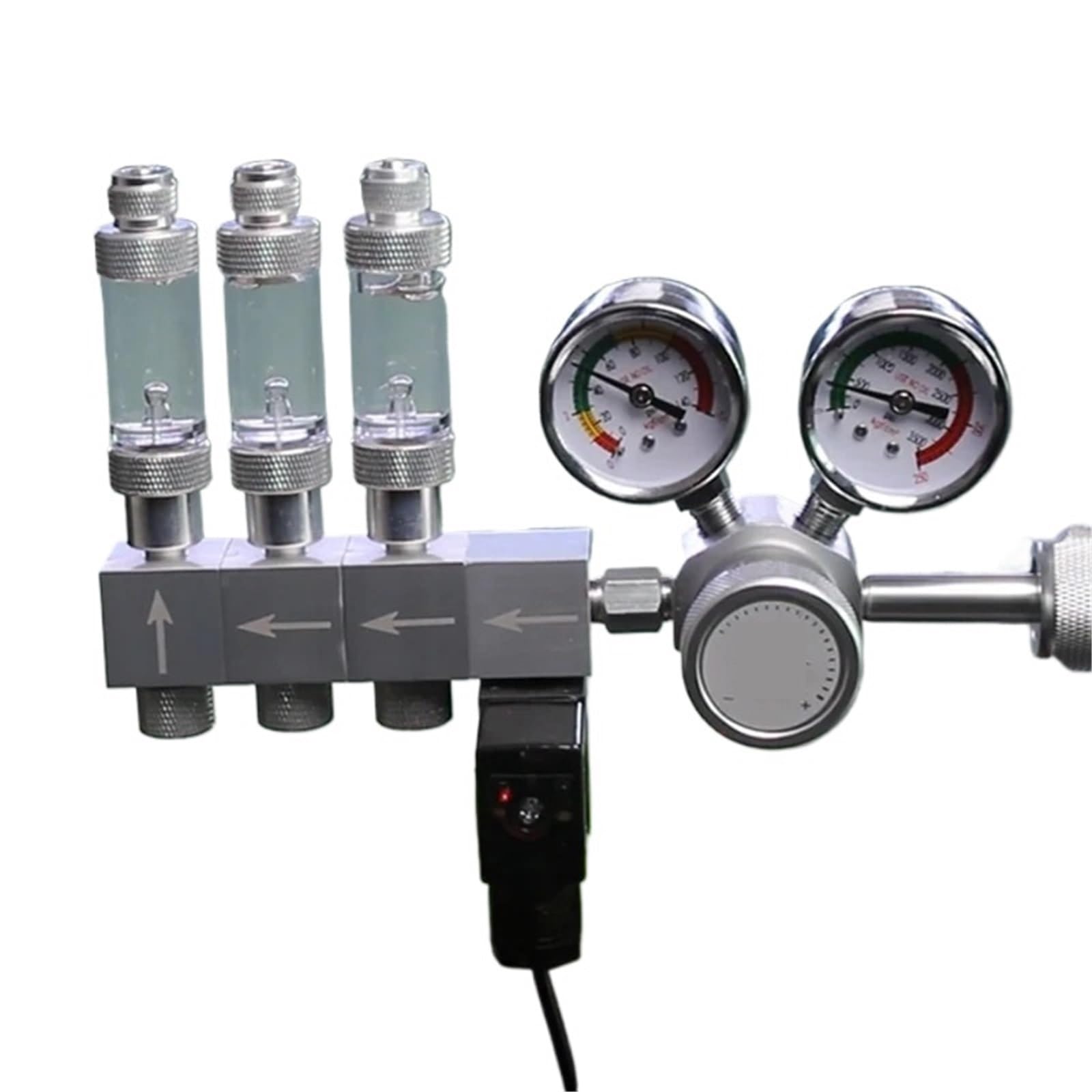 2022 version fish tank DIYCO2 regulator, solenoid valve bubble counter CO2 reaction control system pressure reducing valve kit(K303C-AU plug,AC100-240V-G5-8)