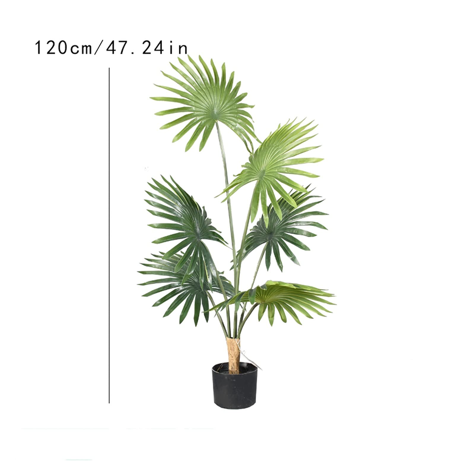 Symulacja Drzewo Bonsai Sztuczna palma Tropikalne rośliny, 47 cali sztuczny liść paproci palmowej, sztuczne rośliny na imprezę, dekoracje ślubne do dekoracji wnętrz, biura i na zewnątrz