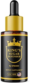 SPRESSO (1 Pack) Kings Sugar Defender Drops, All Natural KingsSugar Liquid Formula Drops with Premium Blend, Official KingSugar Defender Supplement for Overall Health & Wellness Support (2 Oz/60ml)