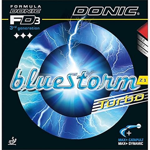 Goma de Ping Pong Donic BlueStorm Z1 Turbo 1.9 R Roja Cover