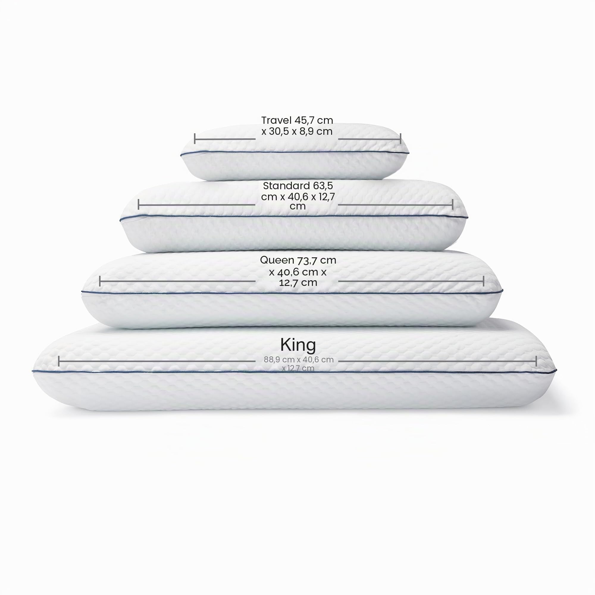 LUCID WEEKENDER Cuscino Memory Foam, con Gel Rinfrescante, Transpirant, Guanciale Letto, Cuscino Letto Singolo