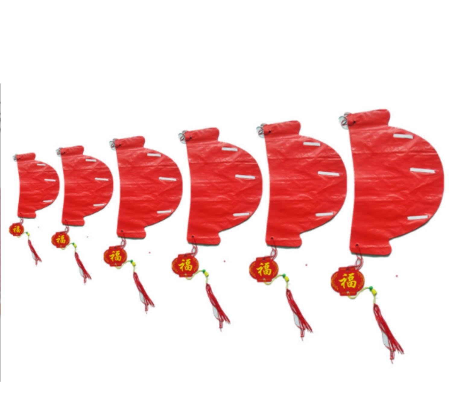 Papierowe Lampiony 20 Sztuk Czerwonych Chińskich Lampionów Dekoracyjnych Na Noworoczne Święto Wiosny Dekoracje Imprezę(30cm)