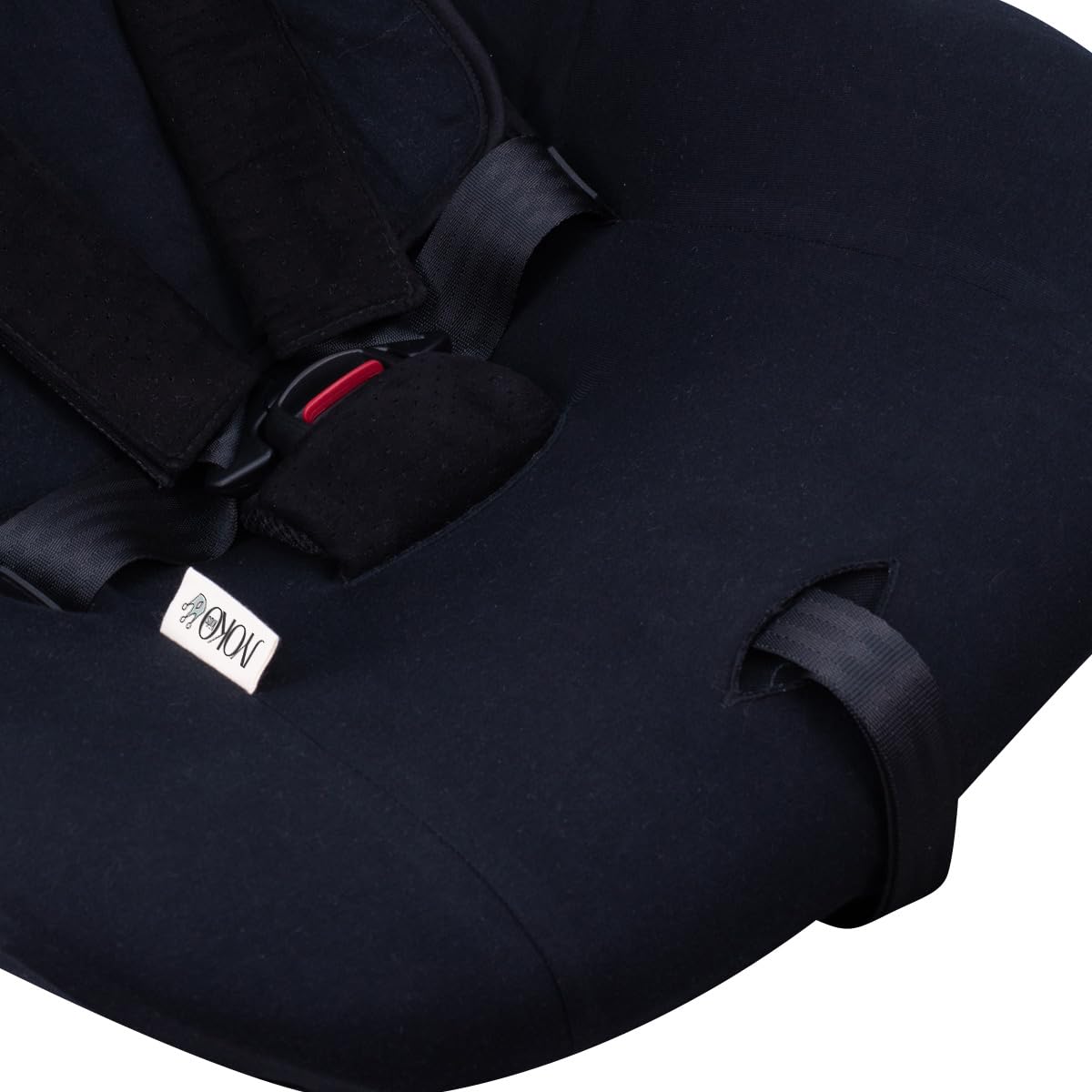 JYOKO KIDS Funda de algodón para silla de coche compatible con Joie I-Anchor Advance (Black Series)